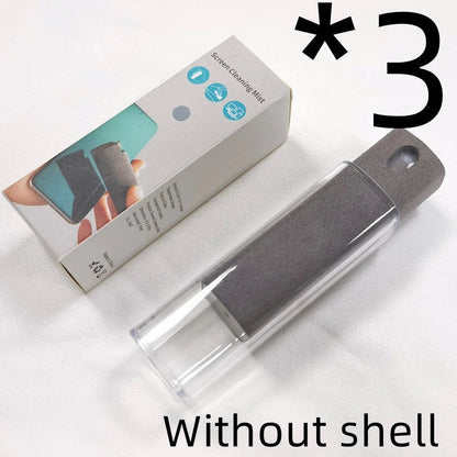 All-in-One Portable Screen Cleaner with Microfiber Wipe and Refillable Cleaning Solution