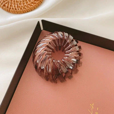 Velvet bird's nest hair ring hairpin in various colours for stylish ponytails