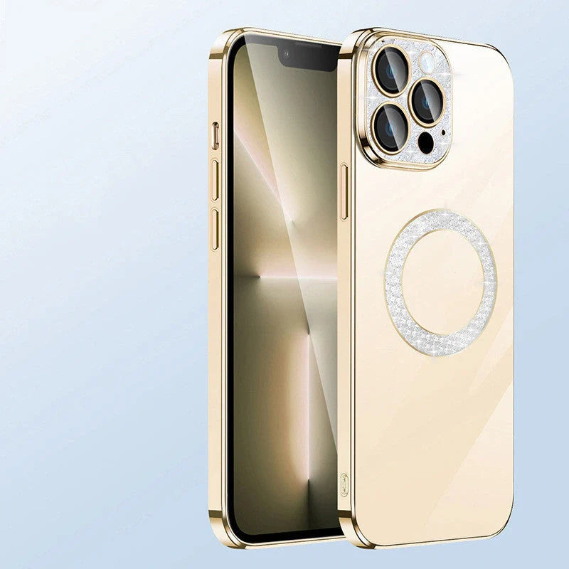 Electroplated Soft Diamond Ring iPhone Case in various colours