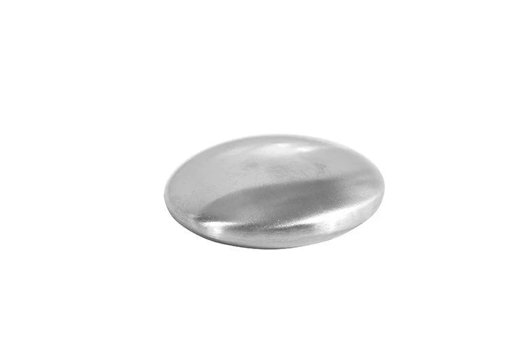 Oval stainless steel odour removal soap for modern kitchens