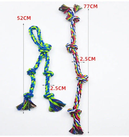Durable rope knot dog toys for large breeds, promoting dental health and fun play