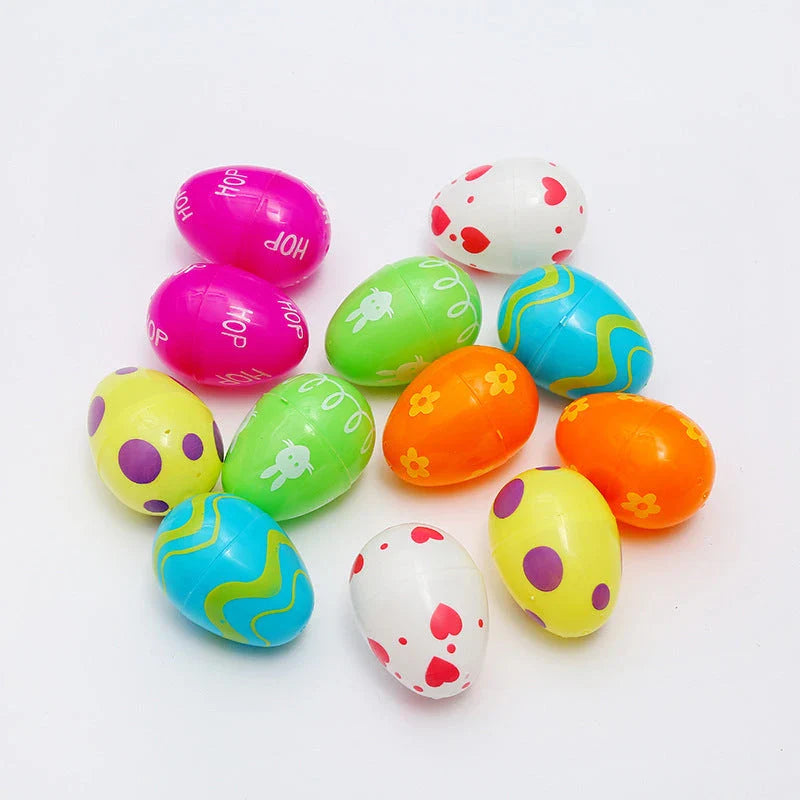 Colorful DIY Easter egg hanging decorations in various sizes and styles, perfect for springtime displays and celebrations.