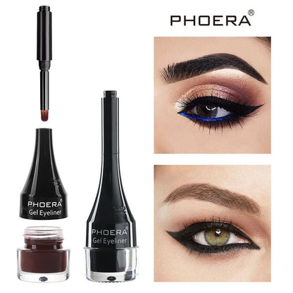 PHOERA Ten-Colour Eyeliner Set showcasing vibrant shades for creative makeup looks
