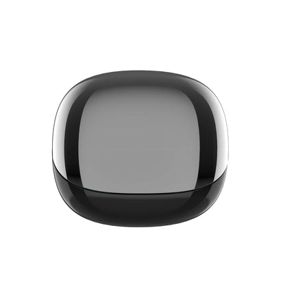 Wireless Bluetooth earbuds with transparent design, offering 9D surround sound, ergonomic fit, and convenient connectivity