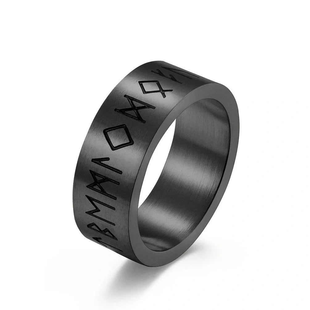 Stylish titanium steel matte brushed unisex rings for men and women