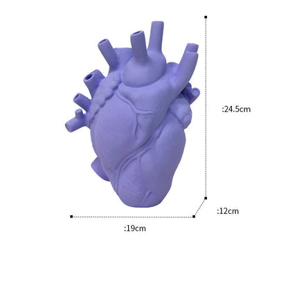 Nordic style heart-shaped dry vase for desktop decoration in various colours