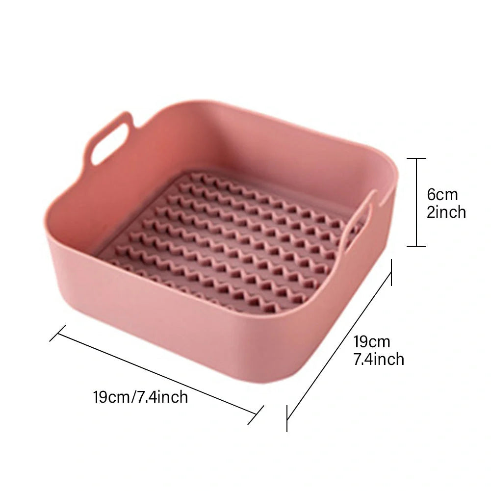 Air fryer silicone pot replacement liners in various colours and sizes