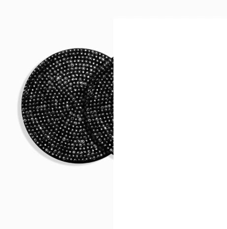 Universal anti-slip silicone cup holder insert with crystal rhinestone design for cars