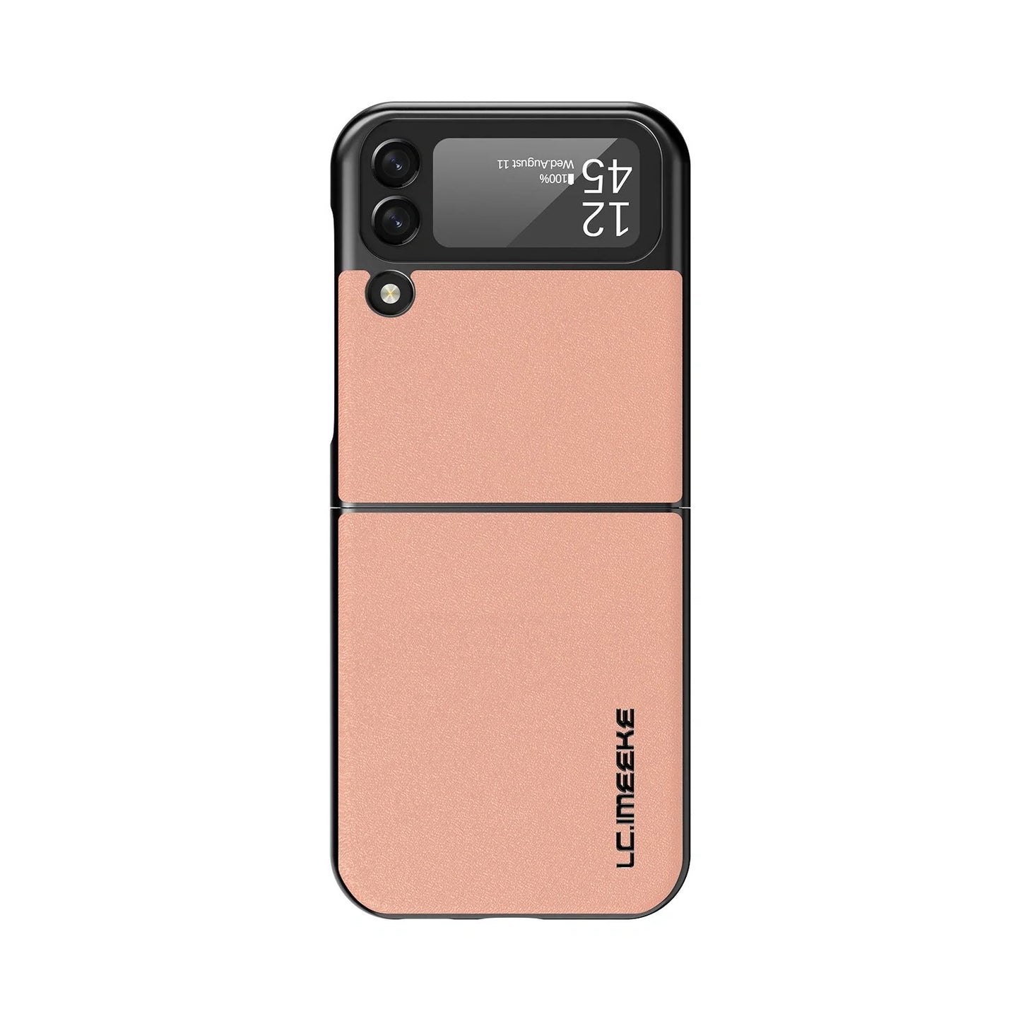 Plain Leather Phone Case for Samsung Galaxy Z Flip3 in various colours
