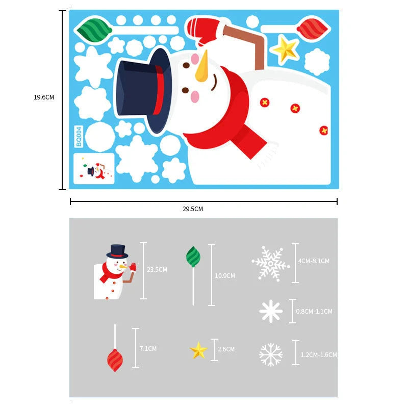 Festive LED string lights with Santa Claus and snowflakes for holiday decor