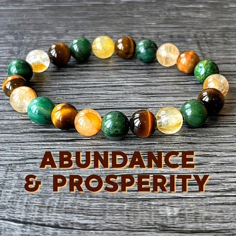 Natural Stone Citrine Dongling Malachite Bracelet in various colours