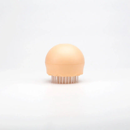 Floating Massage Pet Needle Comb for cat grooming in orange pink and baby blue