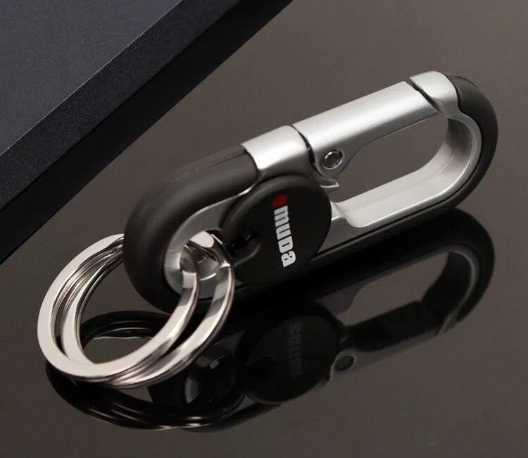 Meida Men's Solid Metal Waist Hanging Car Keychain in various colours