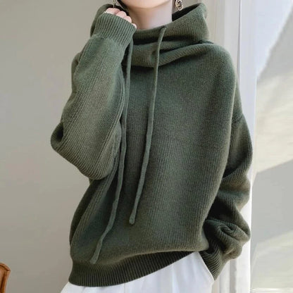 Women's thickened knit sweater in various colours for autumn and winter warmth