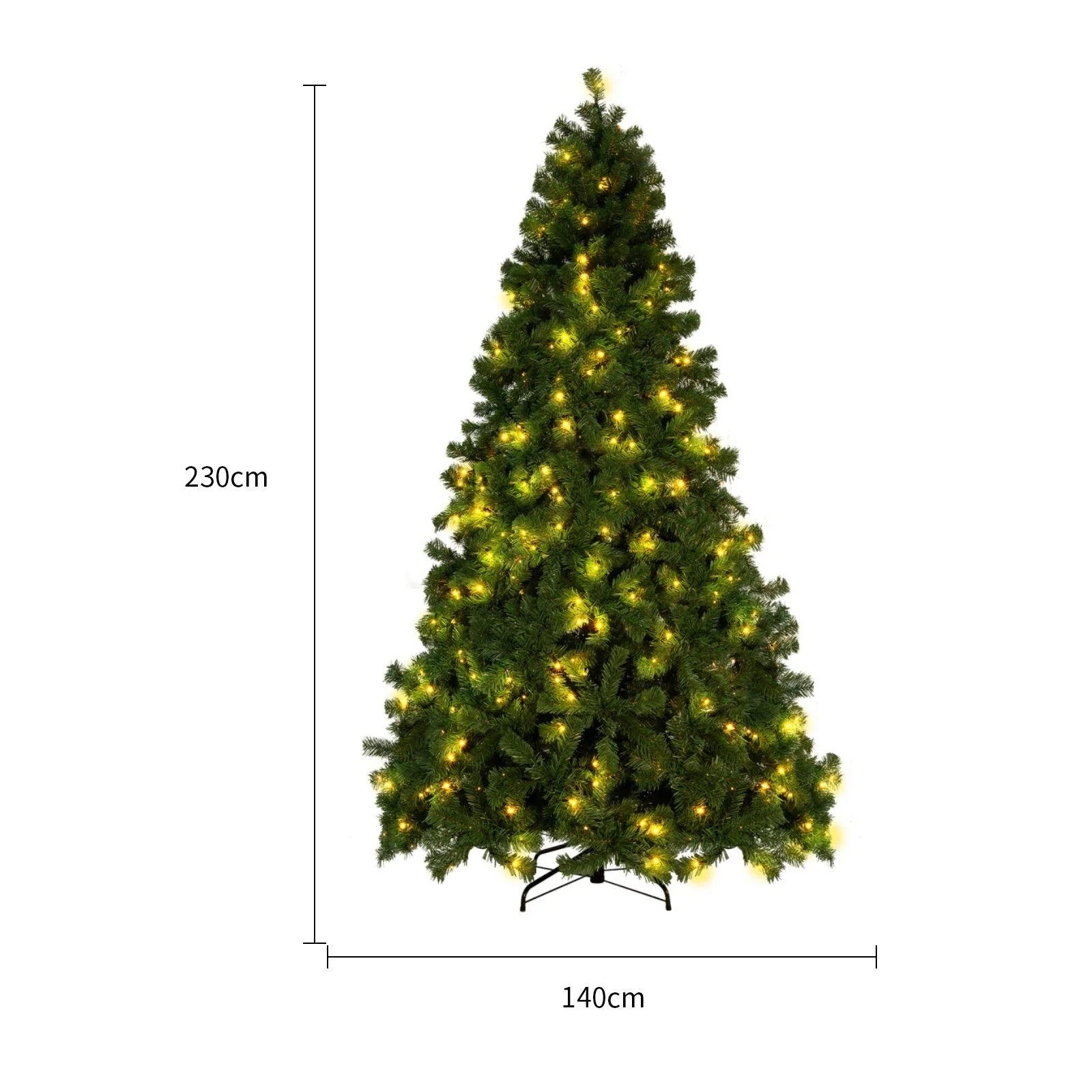 Premium artificial Christmas tree with realistic snow-like accents, providing a captivating winter wonderland effect for your holiday decor