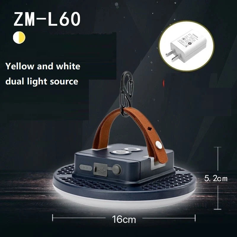 15600mAh Portable LED Magnet Flashlight with hook and magnet for versatile use