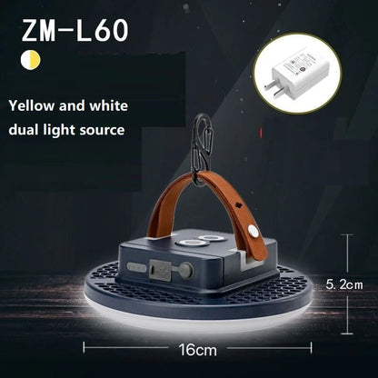 15600mAh Portable LED Magnet Flashlight with hook and magnet for versatile use