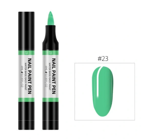 24 colour nail polish painting pen set for 3D nail art designs