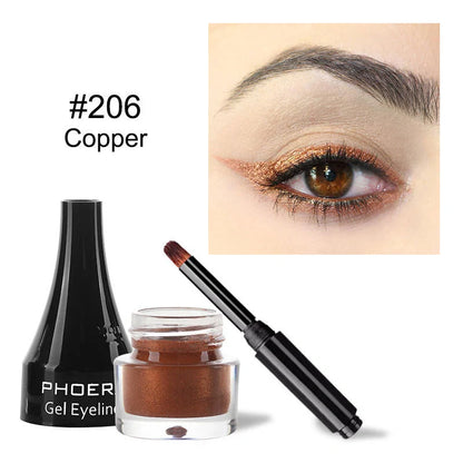 PHOERA Ten-Colour Eyeliner Set showcasing vibrant shades for creative makeup looks