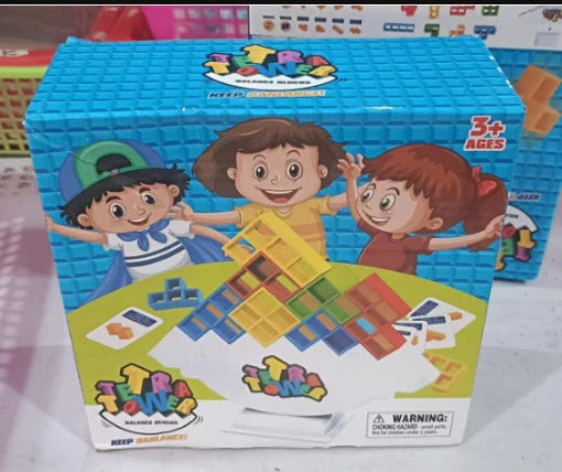 Balance Stacking Board Games for kids and adults, educational toy with plastic blocks