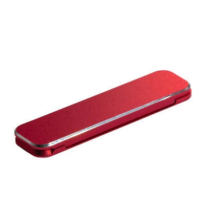 Premium aluminum alloy folding smartphone stand with adjustable viewing angle and one-second unfolding design