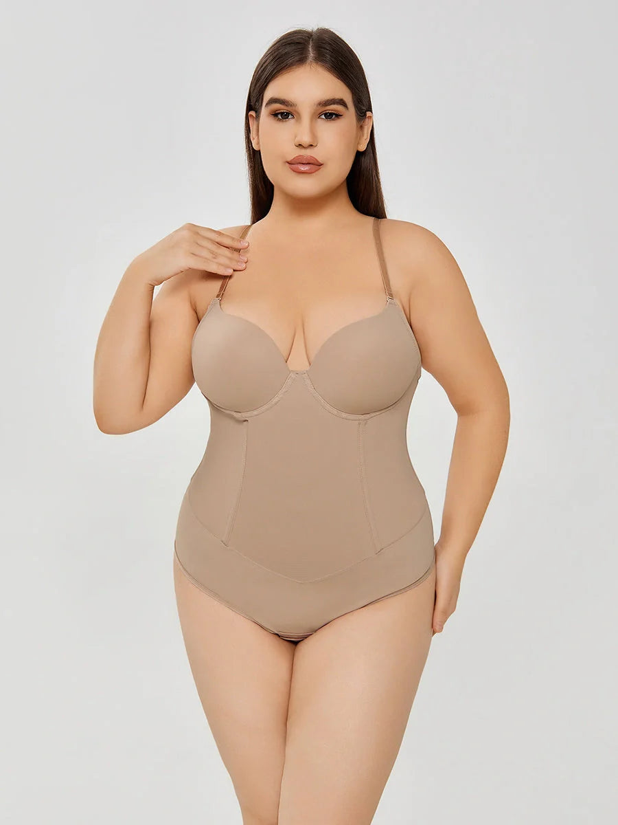 A fashionable women's jumpsuit in black and apricot colors, designed with a sleek and sophisticated silhouette for elegant occasions.