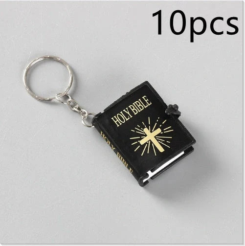 Mini Holy Bible Keychain with cross - a faith-inspired accessory for daily prayers