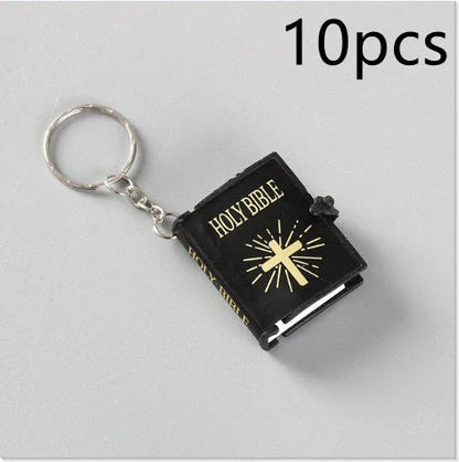 Mini Holy Bible Keychain with cross - a faith-inspired accessory for daily prayers