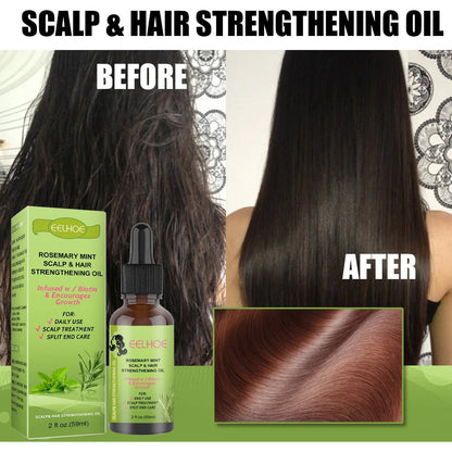 Rejuvenating Rosemary & Mint Hair Growth Serum - Nourishing formula to promote healthy scalp and stimulate hair regeneration