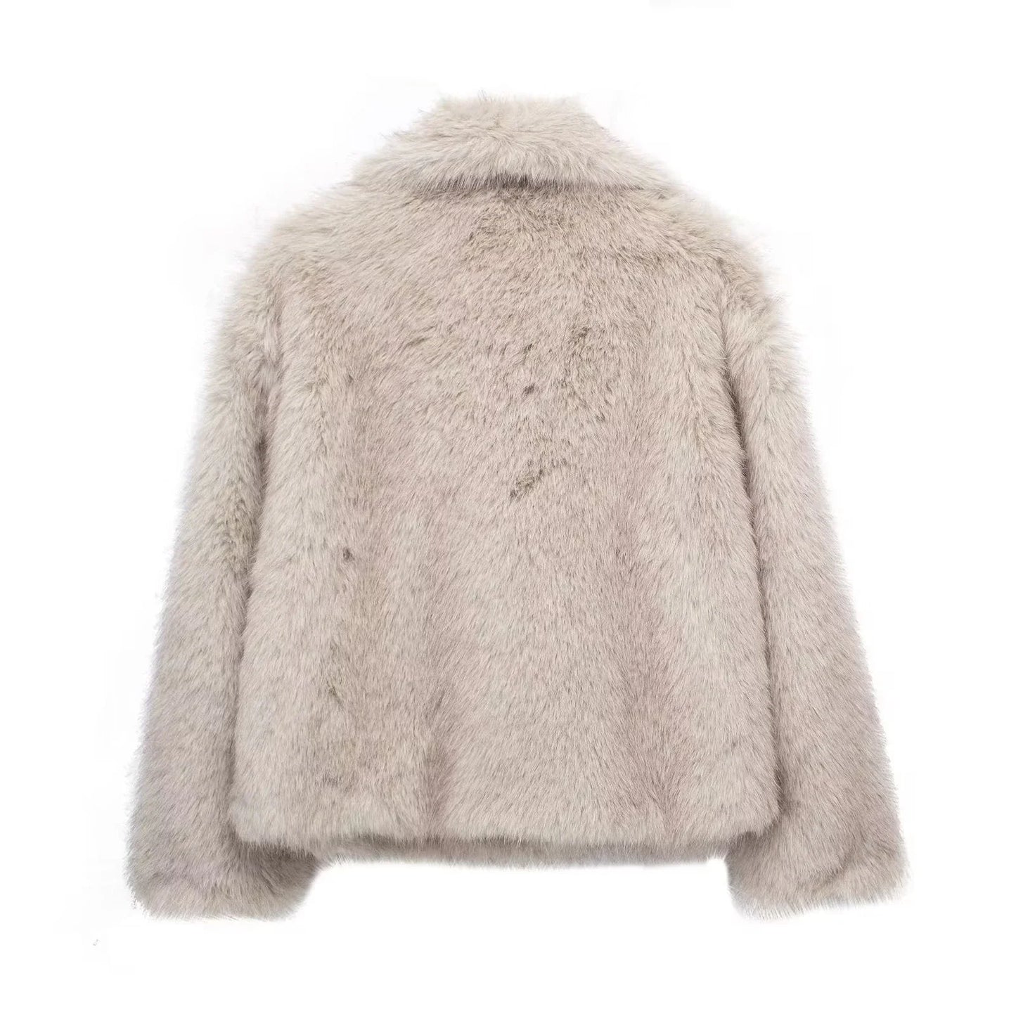 Stylish and cozy plush winter coat for women, available in a variety of trendy colors and sizes