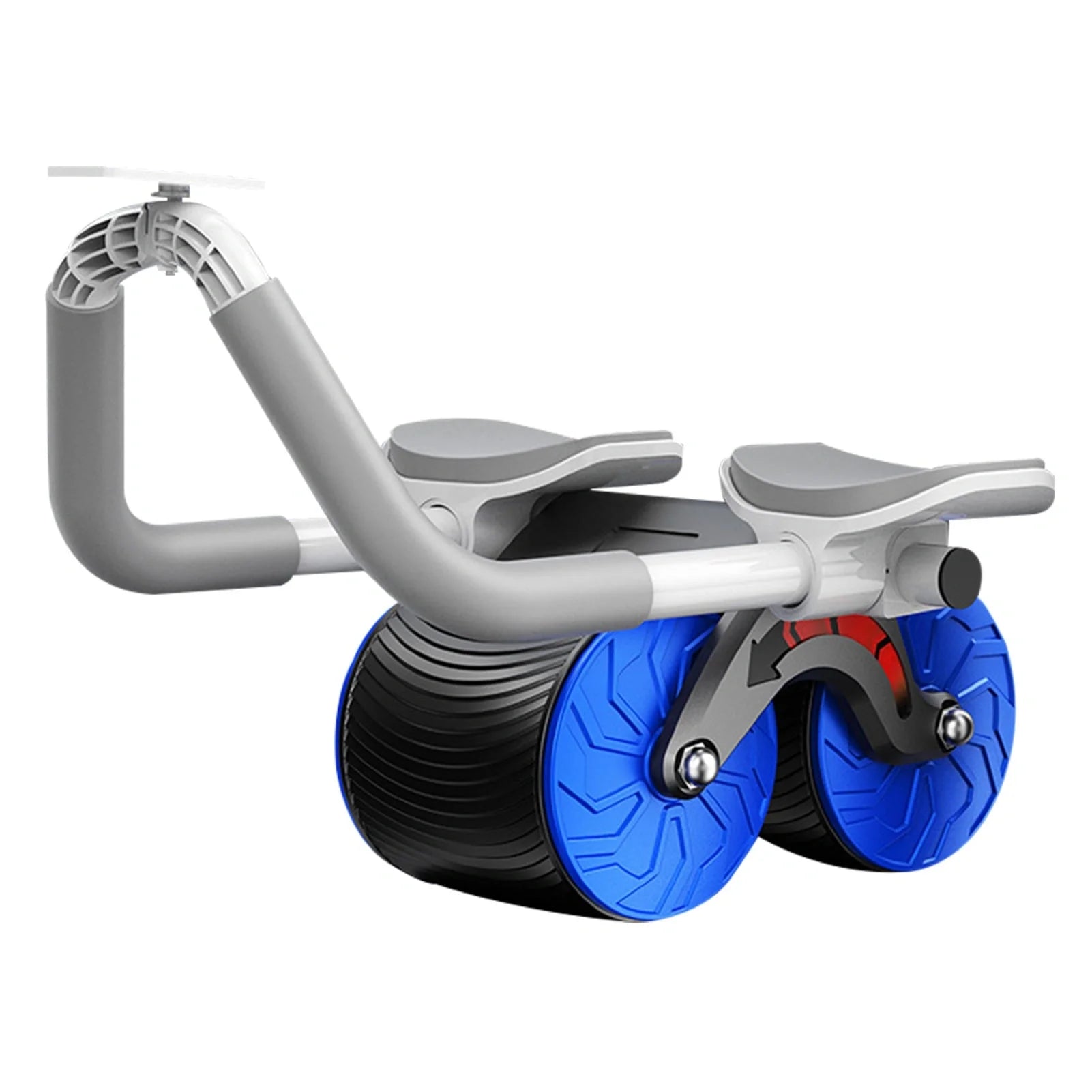 2-in-1 Exercise Belly Wheel with smart counting feature for indoor fitness