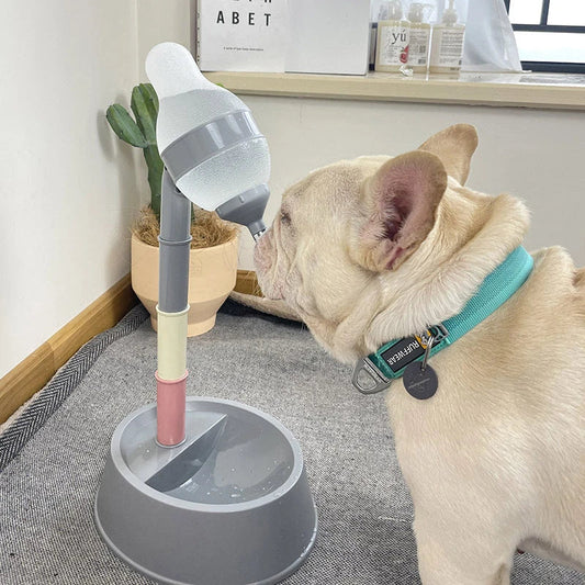 Adjustable Pet Water Dispenser with Elevated Stand - Premium Food-Grade Plastic Design for Cats and Dogs