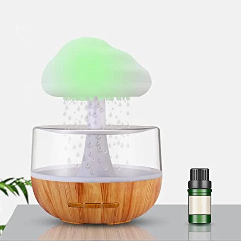 2-in-1 Desk Humidifier with raining cloud design and aromatherapy function