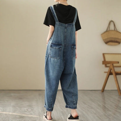 Fashionable denim strap trousers for women in light blue, featuring a tight-fitting Renaissance-inspired design and premium polyester construction