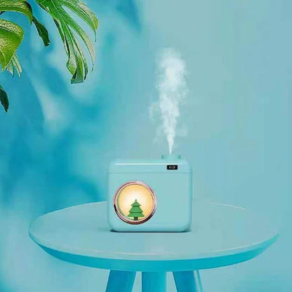 USB Camera-Shaped Desktop Humidifier with night light and aromatherapy function