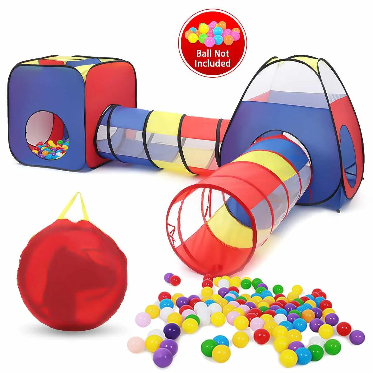 Premium portable play tent for kids with sturdy steel frame, breathable mesh, and durable polyester fabric