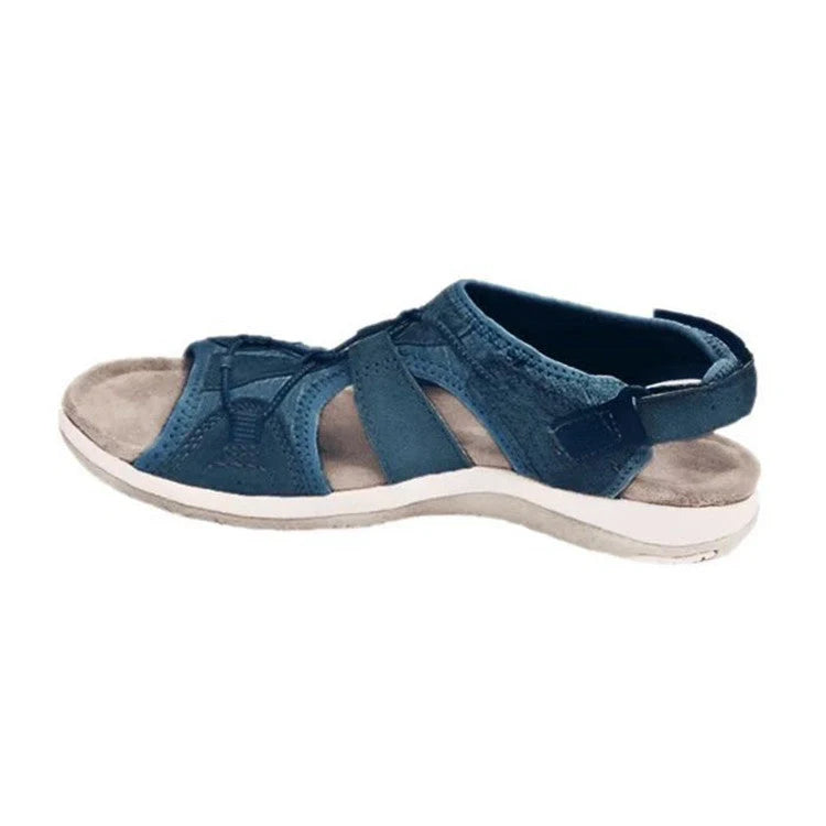 Women's Roman Wedge Sandals with Velcro fastening in various colours