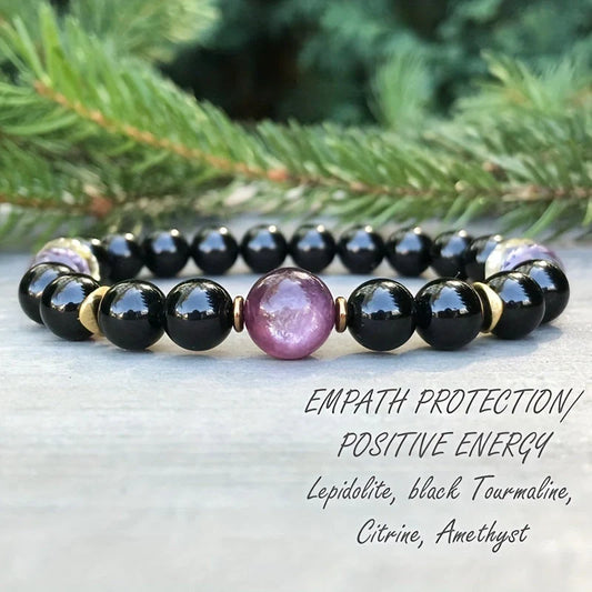 Elegant obsidian beaded bracelet for women, versatile and stylish accessory