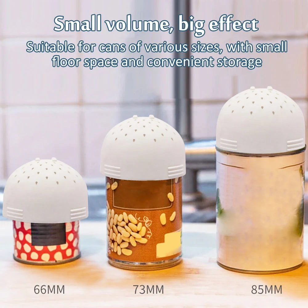Silicone mini kitchen colander in white and green, perfect for filtering small items