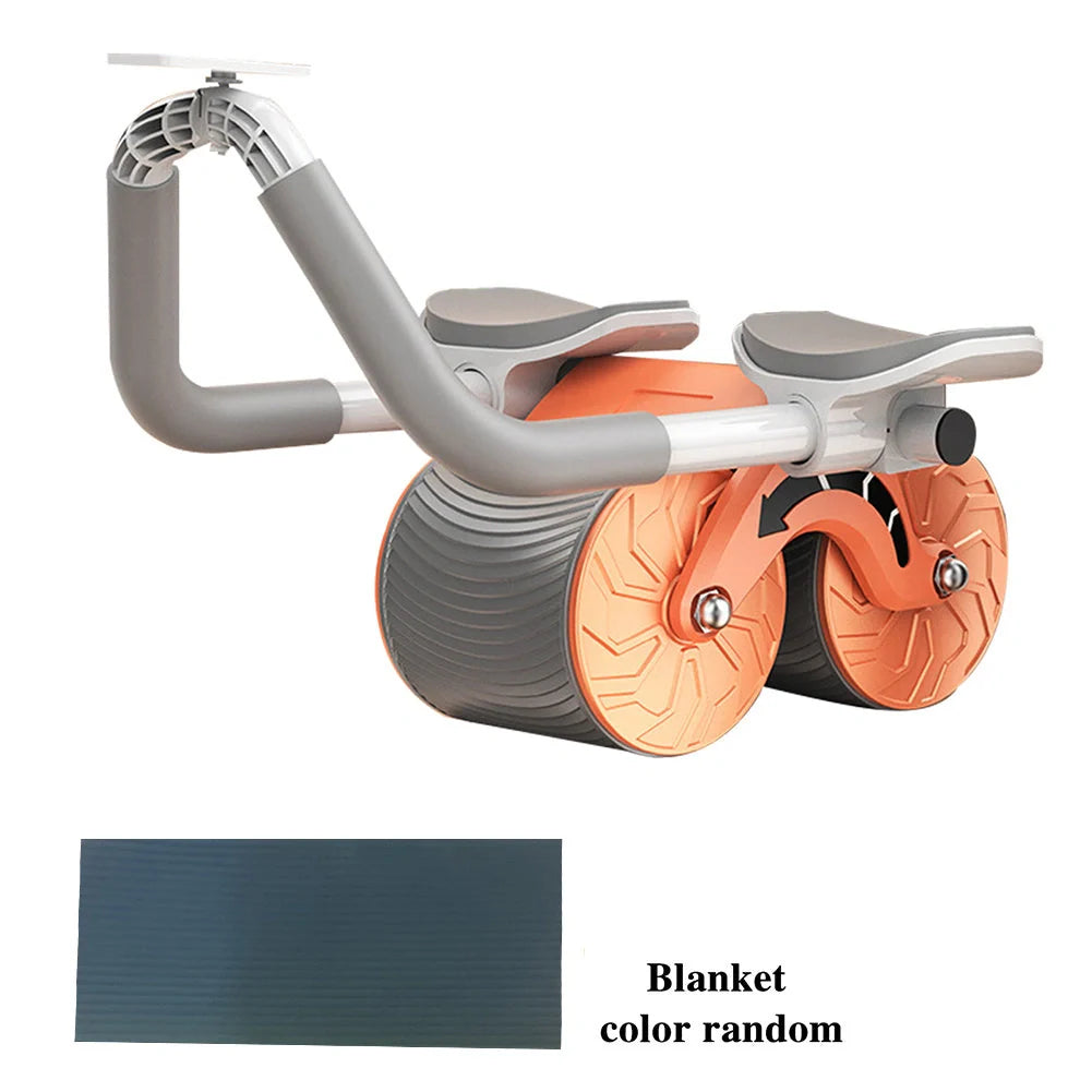 2-in-1 Exercise Belly Wheel with smart counting feature for indoor fitness