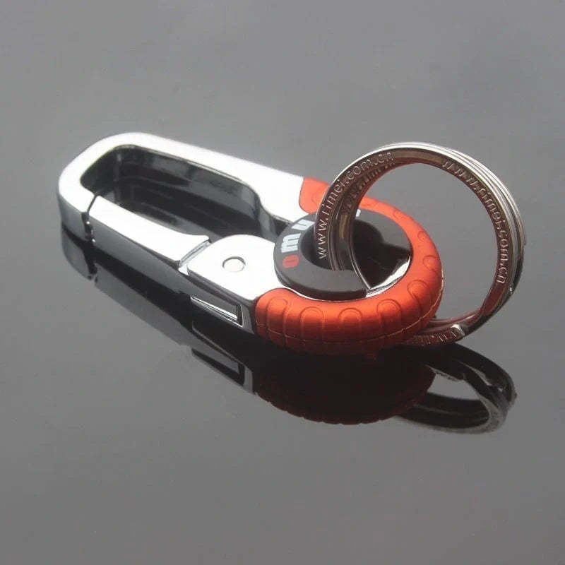 Meida Men's Solid Metal Waist Hanging Car Keychain in various colours