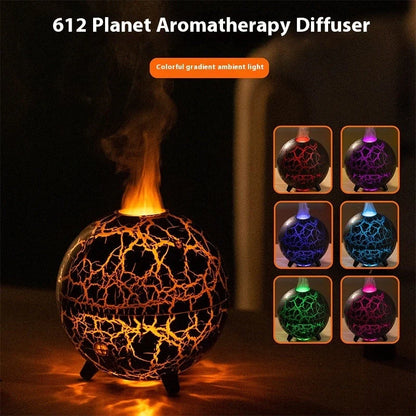 Creative Planet Colourful Atmosphere USB Humidifier with crackle finish in black and white