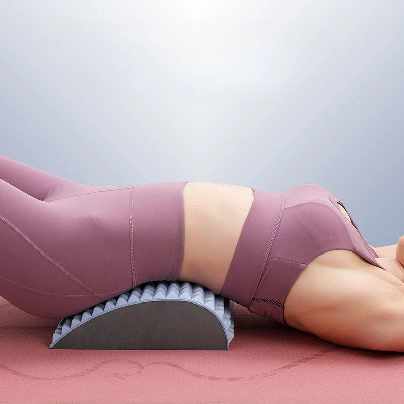 Premium lumbar spine massager for back, neck, and sciatica pain relief made with high-quality EVA foam