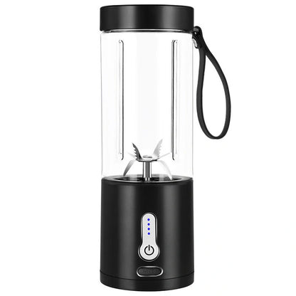 Hand Operated Portable Blender in black, white, blue, and rose red with 530ml capacity and 22001 rpm speed