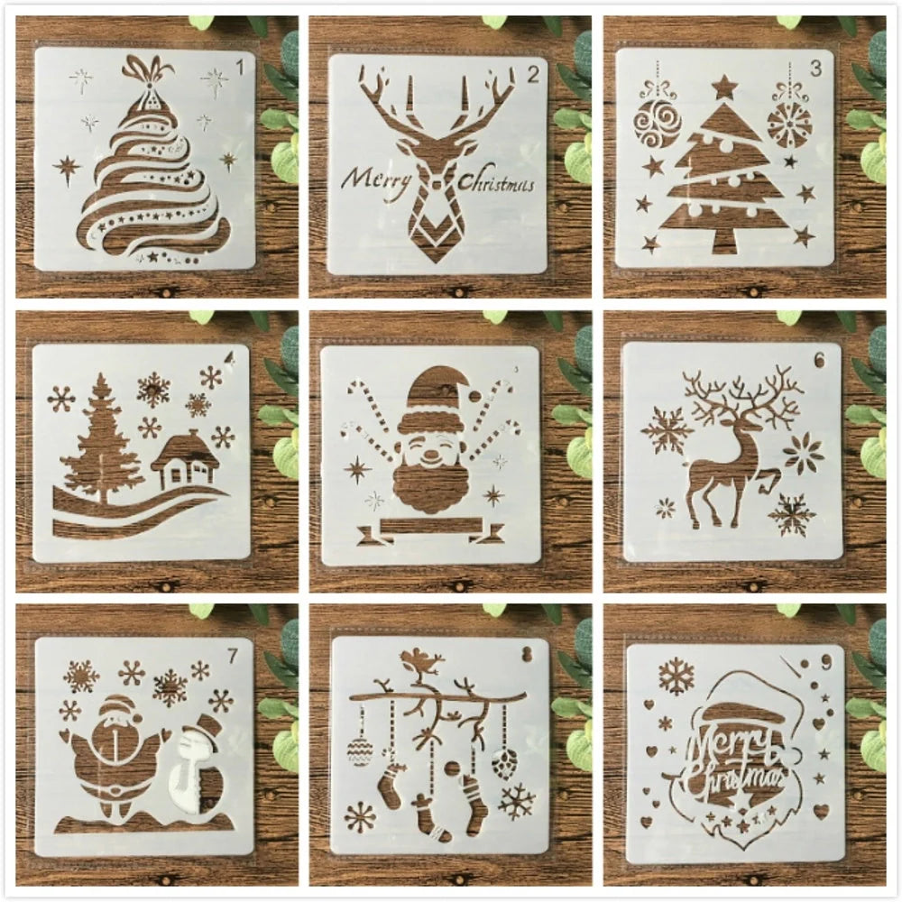 DIY Christmas Hand Tent Album Grow Up Template for creative crafting