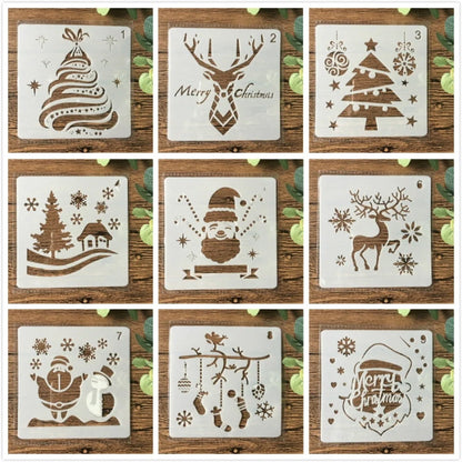 DIY Christmas Hand Tent Album Grow Up Template for creative crafting