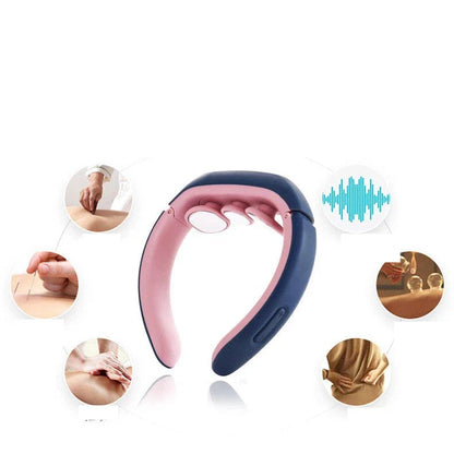 Innovative neck and shoulder massager with electric pulse therapy and customizable massage settings