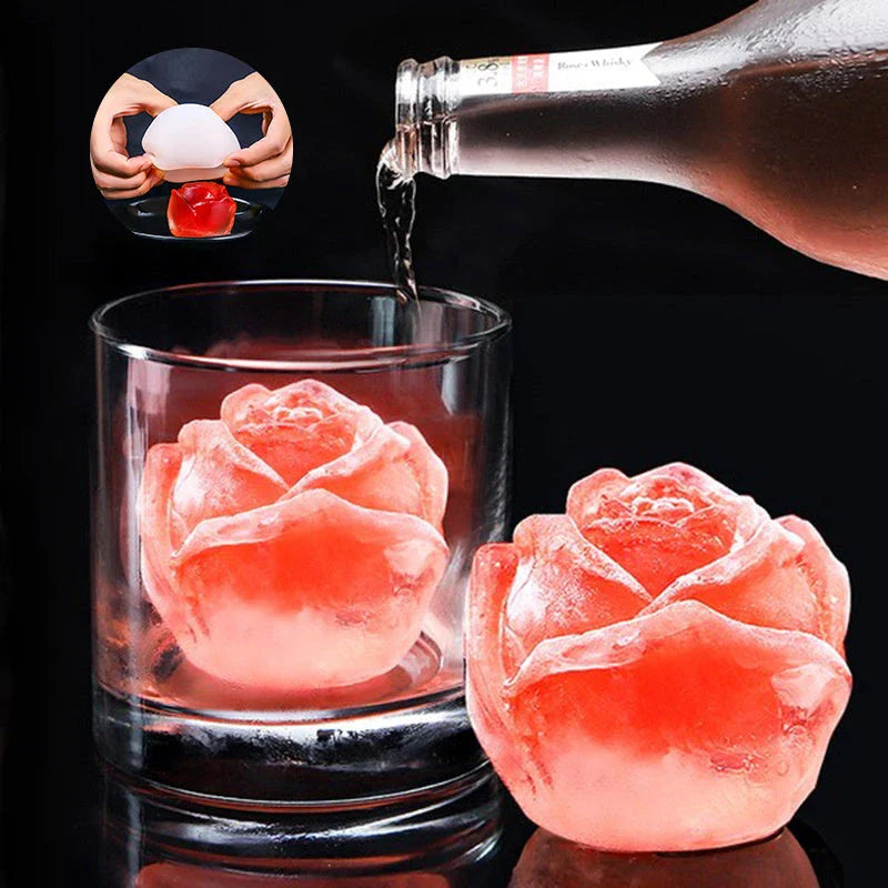 Silicone rose flower mold for making candles, soaps, ice cubes, chocolates, and other DIY crafts