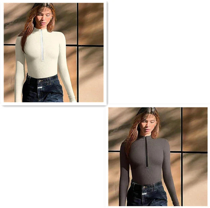 Slimming seamless long sleeve jumpsuit for women in various colors and styles