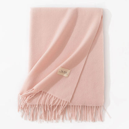 Elegant artificial cashmere scarf for women in various colors, perfect for winter warmth and style.